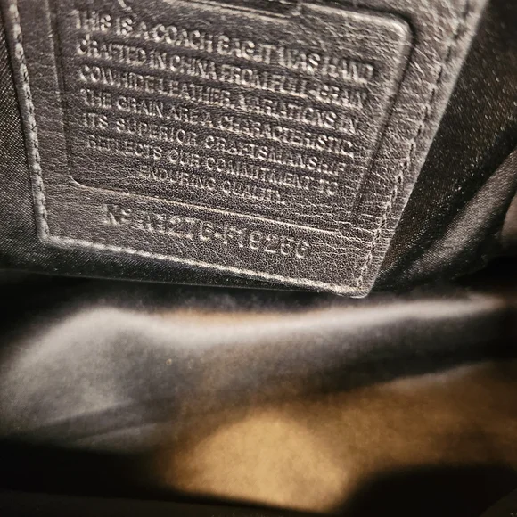 Coach Signature Stitch Large Leather Tote Bag - Picture 11 of 15